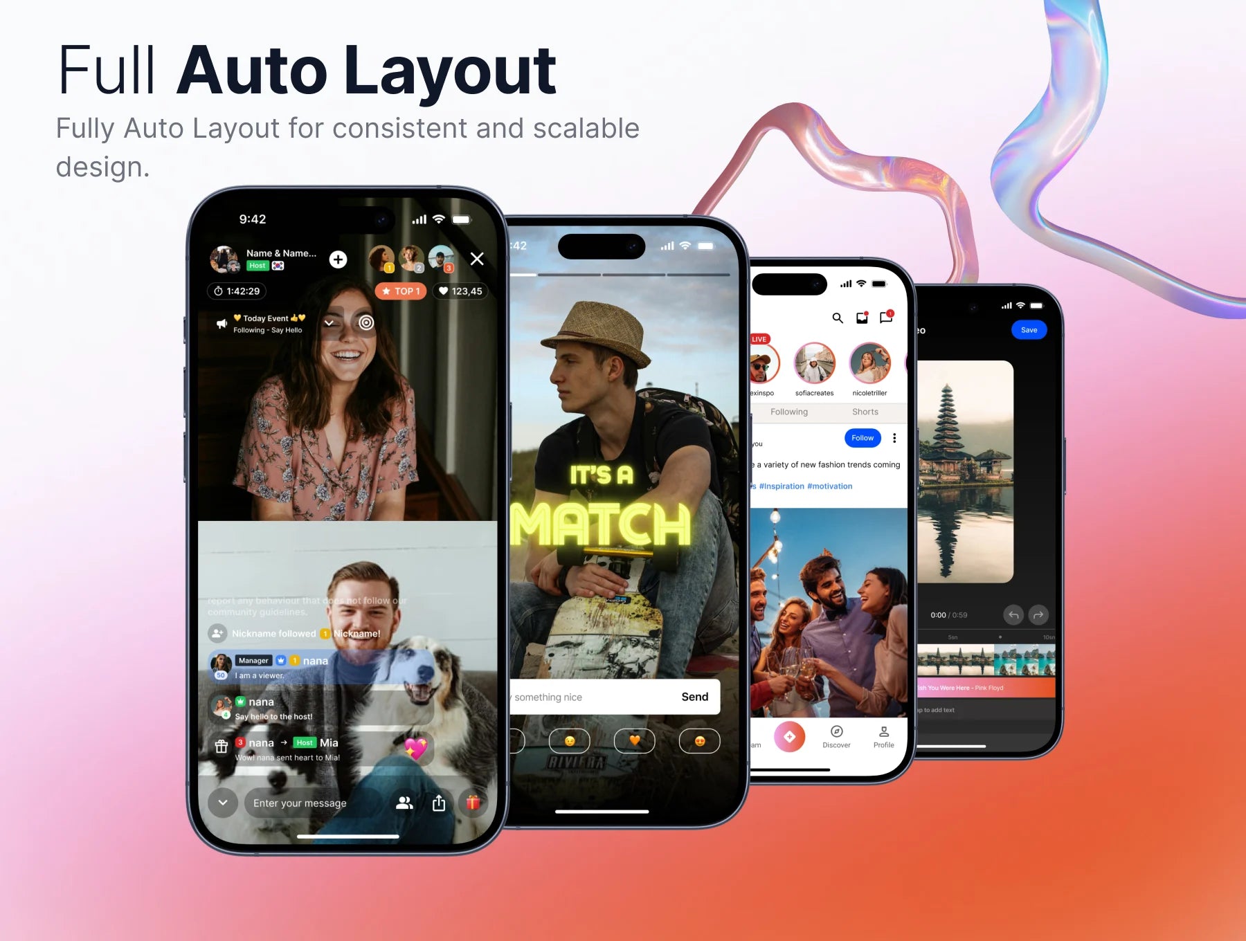 Huge — Modern Dating & Social UI Kit
