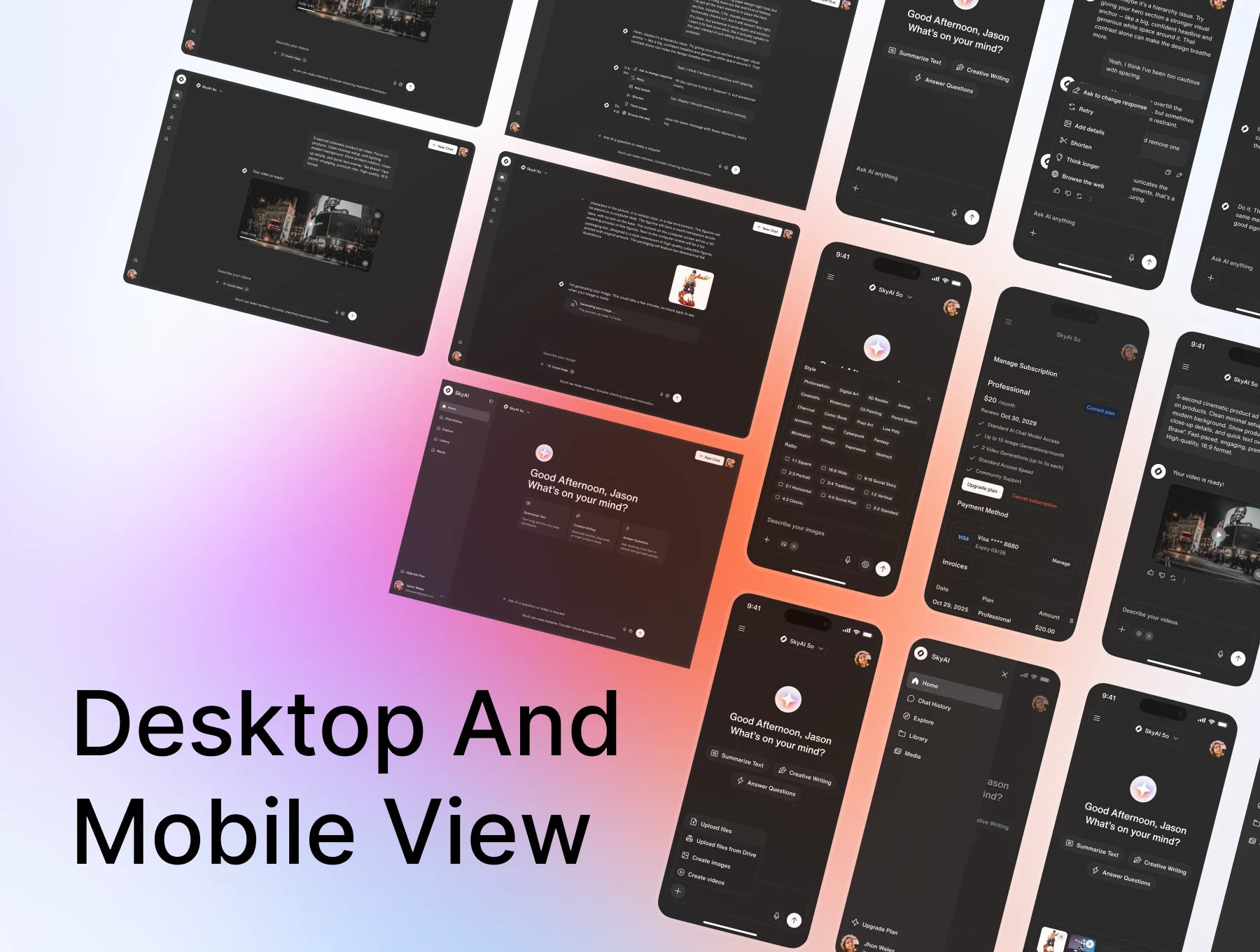 SkyAI – Ultimate AI Chat & Productivity UI Kit
