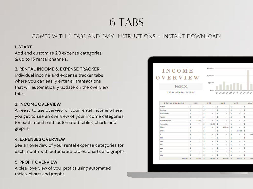 Google Sheets Rental Income & Expense Single Property Landlord Tracker Spreadsheet Profit Investment Management for Real Estate Agents Costs