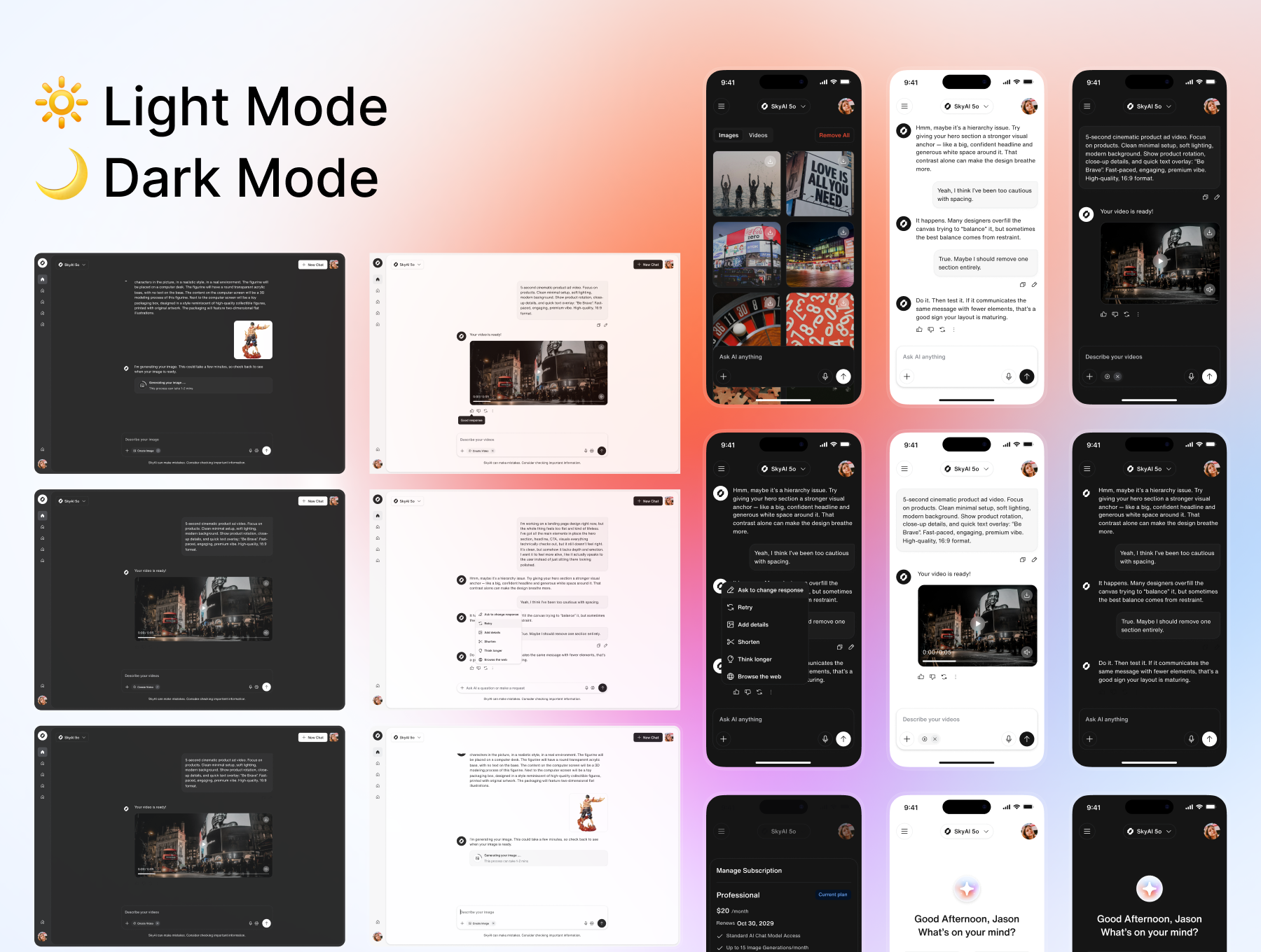 SkyAI – Ultimate AI Chat & Productivity UI Kit