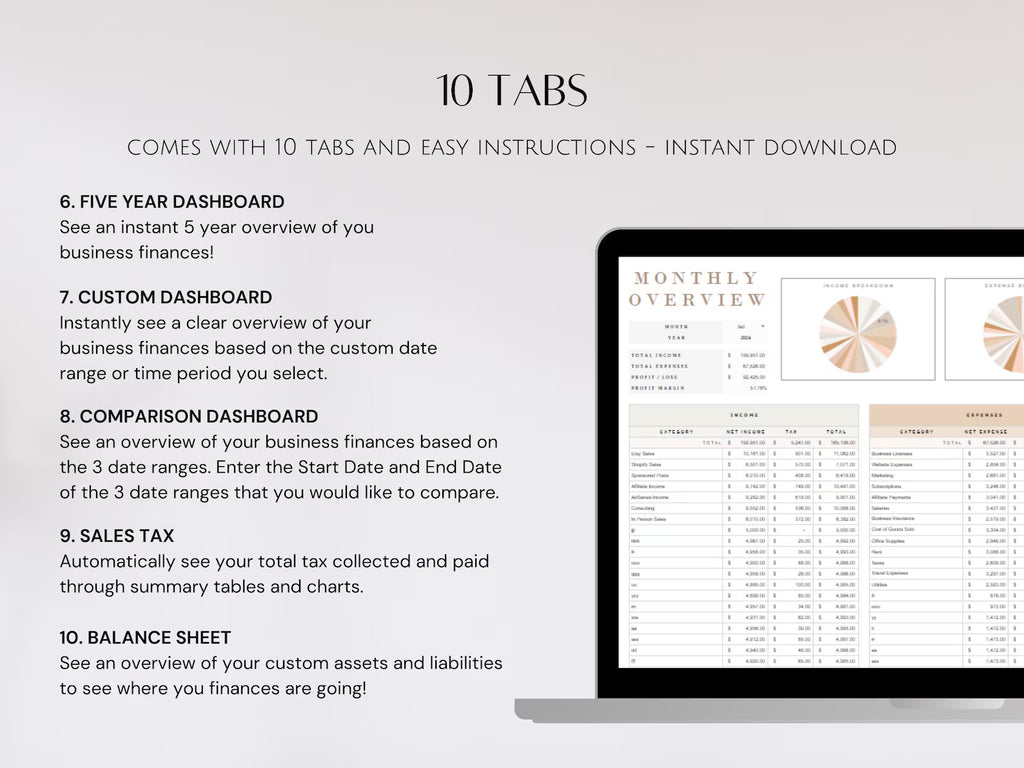Simple Small Bookkeeping Business Google Sheets Spreadsheet Minimalist Easy to Use for Freelance Owners Template Income Expense Tracker Tool