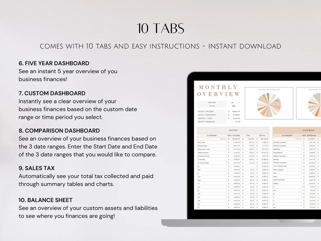 Simple Small Bookkeeping Business Google Sheets Spreadsheet Minimalist Easy to Use for Freelance Owners Template Income Expense Tracker Tool