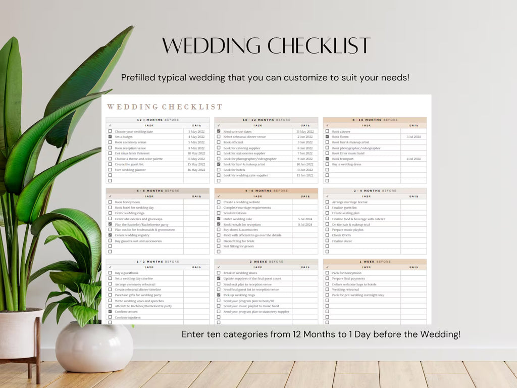 Wedding Budget Google Sheets Spreadsheet for Brides DIY Bridal Financial Planning Template for Grooms Managing Expenses Simple Organizer