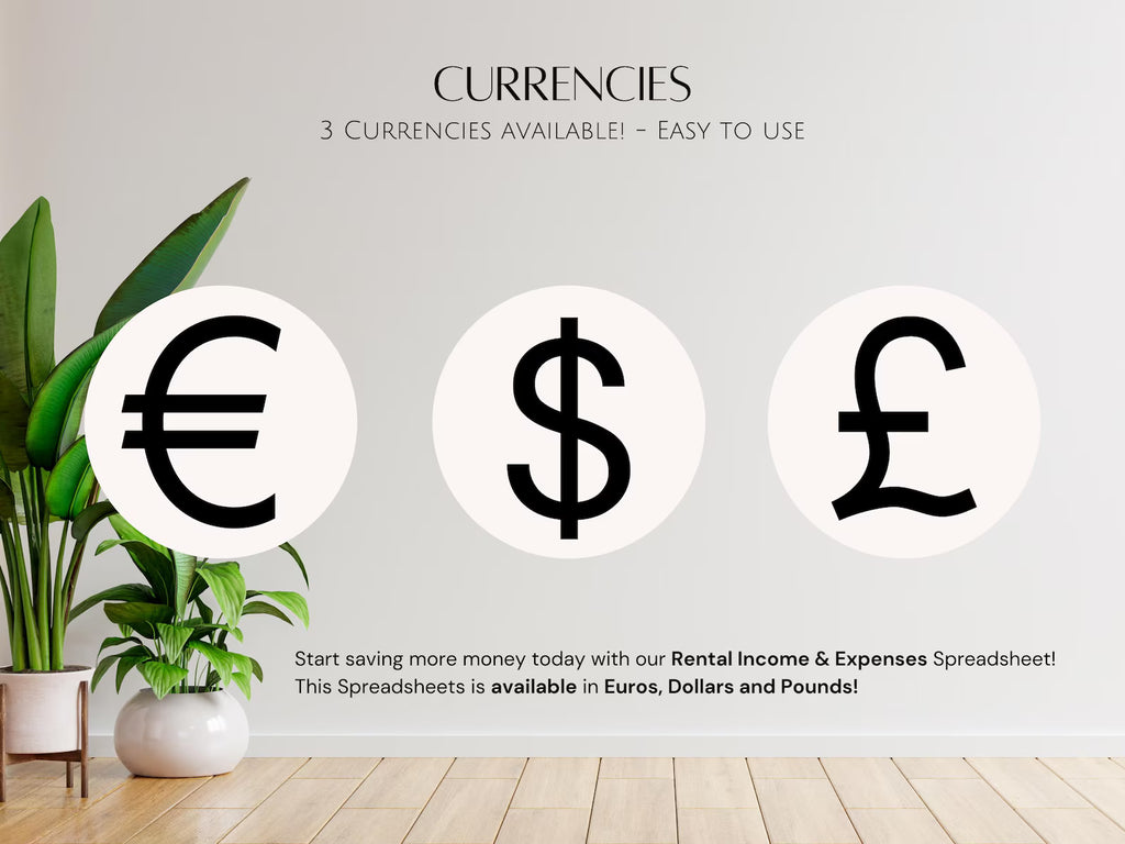 Google Sheets Rental Income & Expense Single Property Landlord Tracker Spreadsheet Profit Investment Management for Real Estate Agents Costs