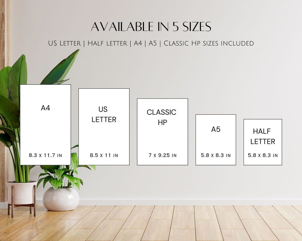 Printable Fillable Goal Planner Bundle, Daily Weekly Monthly Yearly Goals Tracker, Editable Printables PDF, Journal Habit & Vision Board